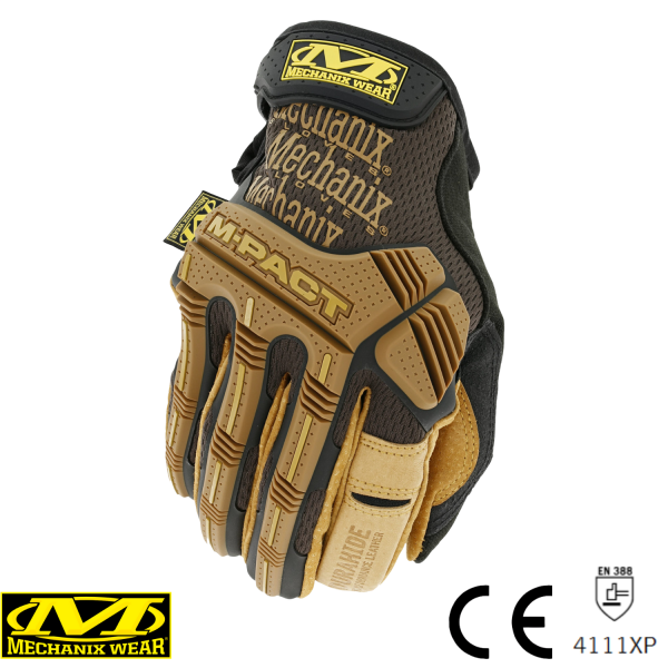 Mechanix Wear® M-Pact Durahide Leather Deri Eldiven (Siyah/Kahve) LMP-75