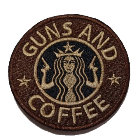 GUNS'N COFFEE PATCH - KAHVERENGİ