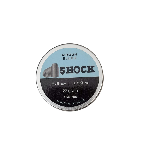 Shock Solid Bullet 5.5 mm 22 Grain 150 PCS Havalı Saçma