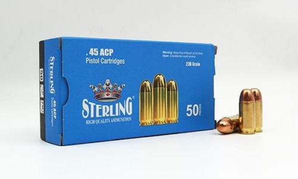 45 ACP STERLING (FMJ-230GRN) TABANCA FİŞEĞİ 1039 (45 LİK)
