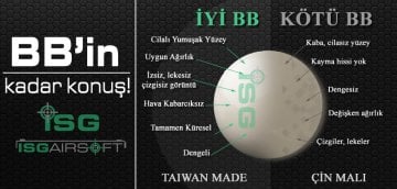 ISGairsoft 0.32g Airsoft BB 3100adet 1KG Paket