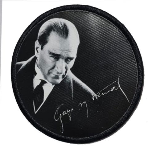 ATATÜRK SIYAH Patch Gazi Mustafa Kemal imzalı