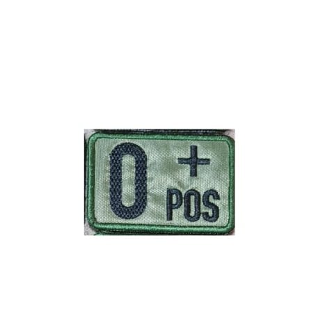 0 POZITIF KAN GRUBU PATCH - YEŞİL-SİYAH