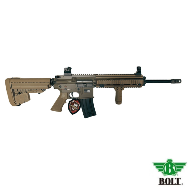BOLT HK416 DEVGRU EXT BRSS Carbine Gerçekçi Tepmeli Tan AEG Airsoft Tüfek