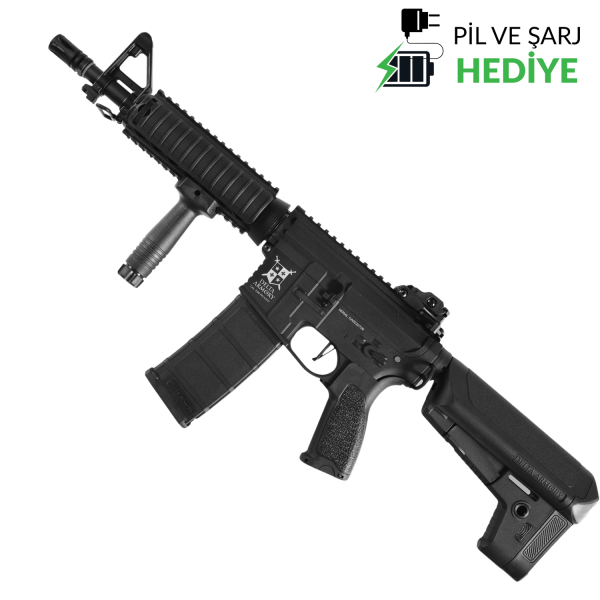 Delta Armory M4 AR15 CQB-R Charlie Pil şarj set Airsoft Tüfek Siyah DA-C02