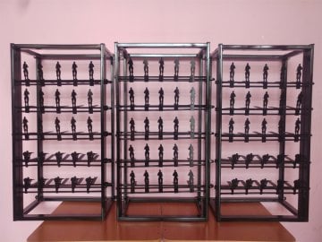 Airsoft Poligon 5 Yollu 25-30 Figürlü Manuel Hedef Sistemi