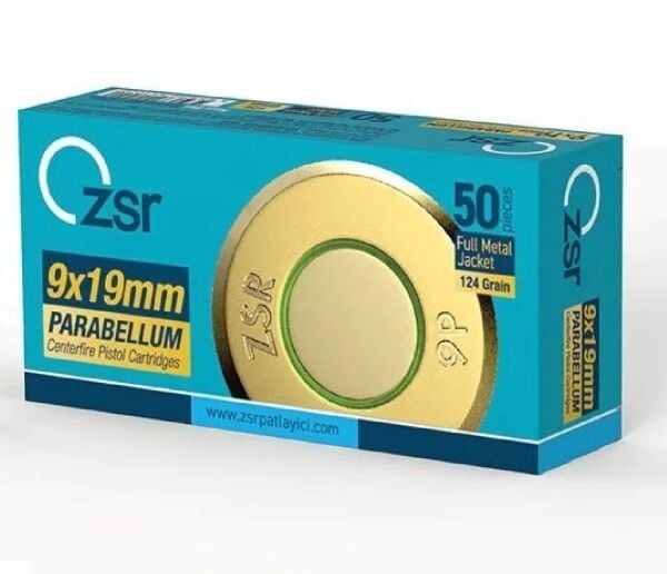 9x19mm ZSR PARA (FMJ-124GRN) Tabanca Fişeği 1033