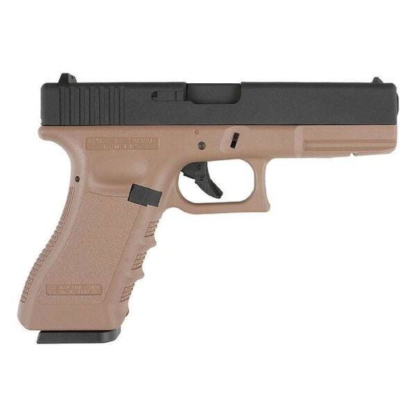 KJW Glock 18 Metal Slide Tan GBB Airsoft Tabanca