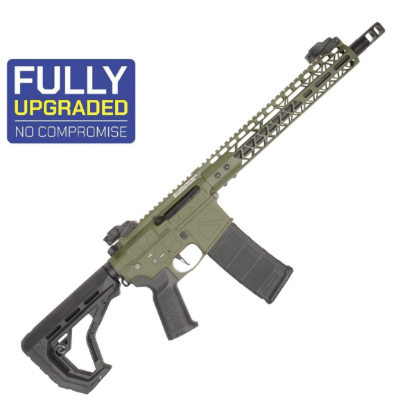 Delta Armory FREYA R15 SKELETON 13'' FULL METAL OLIVE AEG Airsoft Tüfek