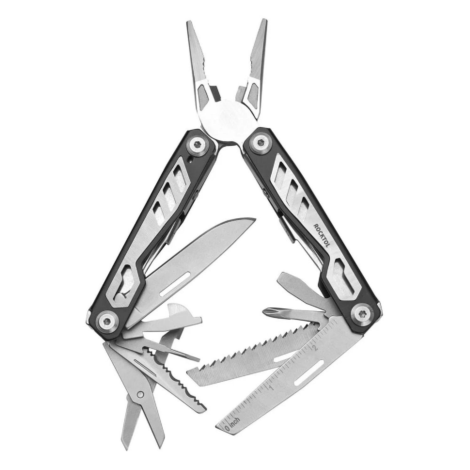 Rocktol 16 Fonksiyonlu Multitool Pense - Kılıflı