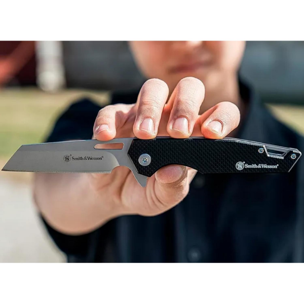 Smith Wesson® Sideburn Katlanır Çakı 3in Satin Wharncliffe Blade 1117235