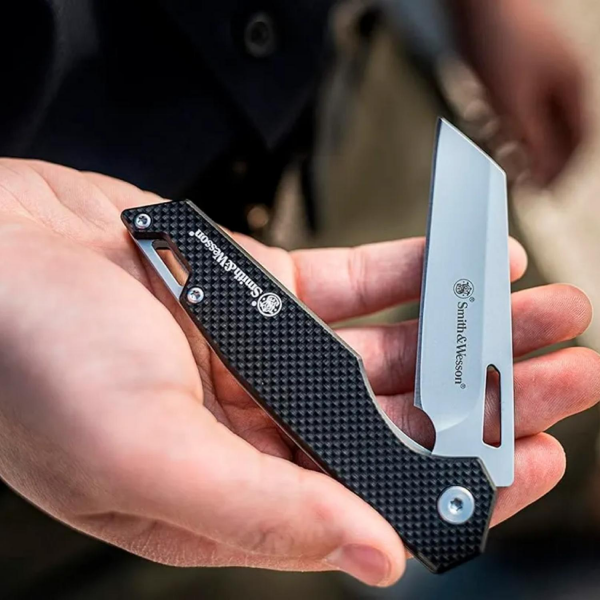 Smith Wesson® Sideburn Katlanır Çakı 3in Satin Wharncliffe Blade 1117235