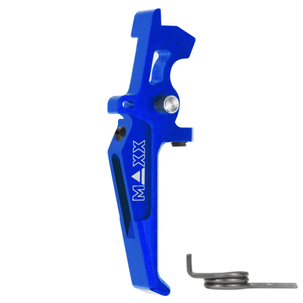 MAXX CNC Aluminum Advanced Speed Trigger (Style E) (BLUE) MAVI TETIK MX-TRG002SEU
