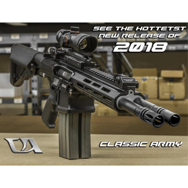 Classic Army DT-4 Double Barrel M4 Carbine Çift Namlu Airsoft Tüfek GRI