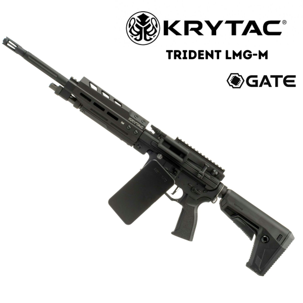 KRYTAC Trident LMG-M GATE Enhanced M-Lok Siyah AEG Airsoft Tüfek