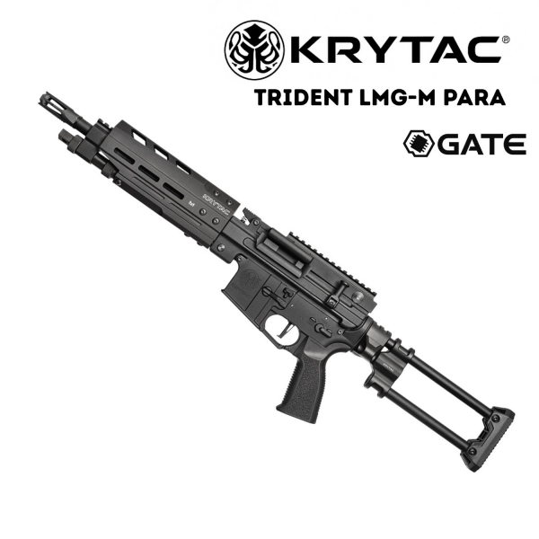 KRYTAC Trident LMG-M PARA GATE Enhanced AEG LMG M-LOK Airsoft Tüfek SIYAH
