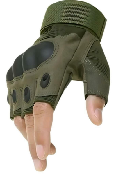 SS Yarım Parmak Taktik Eldiven Bisiklet Motosiklet Outdoor Eldiven HAKİ