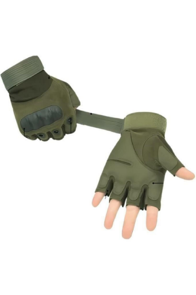 SS Yarım Parmak Taktik Eldiven Bisiklet Motosiklet Outdoor Eldiven HAKİ
