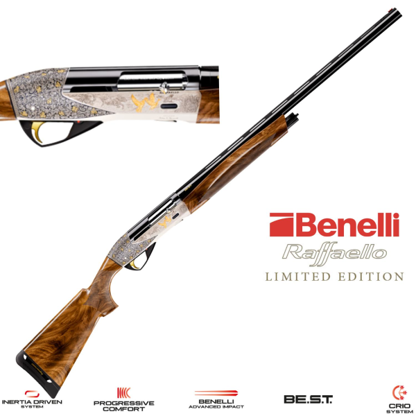 Benelli Raffaello A.I. BE.S.T. Limited Edition 500. Yıl Yarı Otomatik Av Tüfeği Özel Tasarım ve Üstün Performans