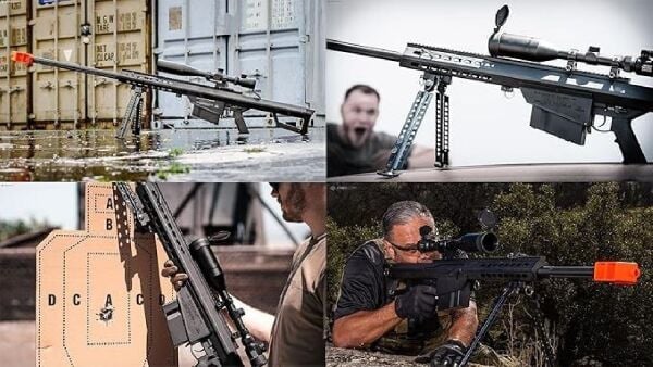 Matrix Barrett Lisanslı M82A1 Bolt Action Sniper Siyah Spring Airsoft Tüfek