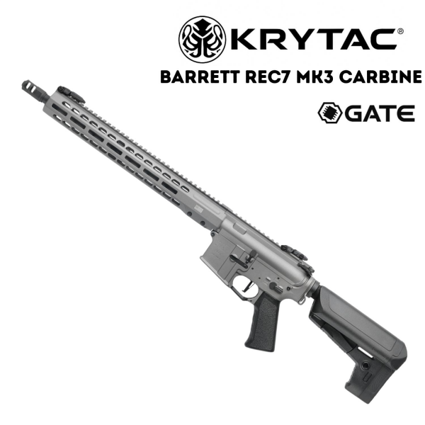 KRYTAC Barrett REC7 MK3 GATE Carbine Tungsten AEG Airsoft Tüfek