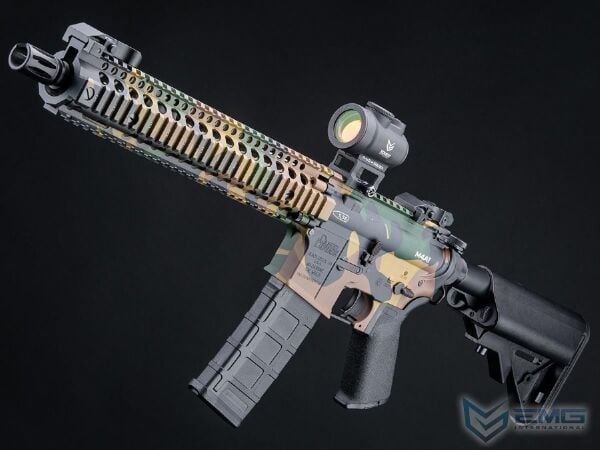 EMG CYMA Daniel Defense Lisanslı DDM4A1 Platinum QBS Woodland AEG Airsoft Tüfek