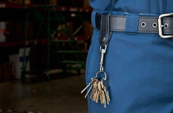 Key-Bak 0306-139 Bolt Snap Deri Kemer Kayışlı Anahtarlık Halkası