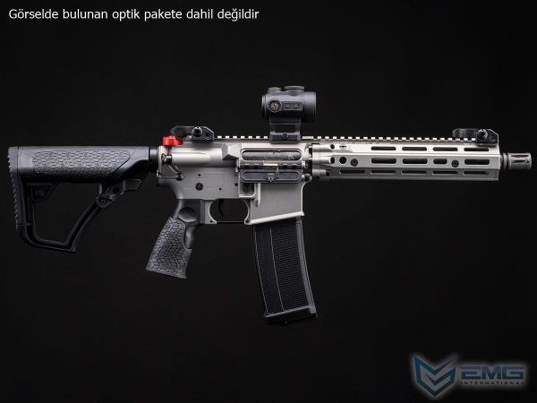 EMG HELIOS Daniel Defense Lisanslı MK18 RIII SILVER Airsoft AEG Tüfeği, CYMA Platinum
