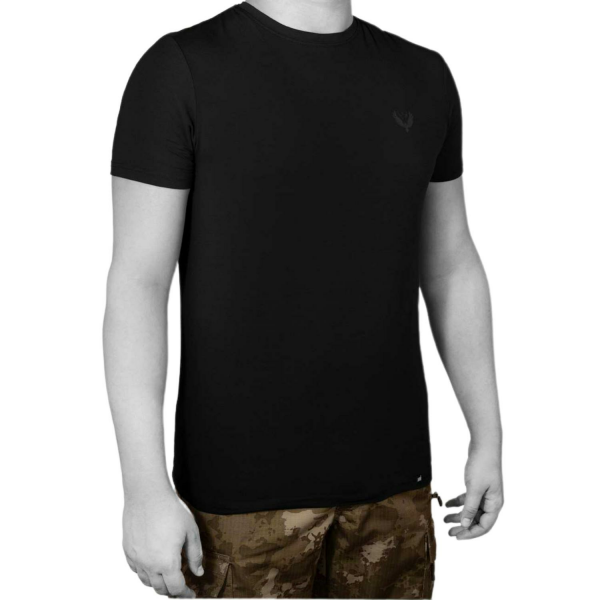 MUDEIR Dry Touch Outdoor Siyah Aspar T-shirt