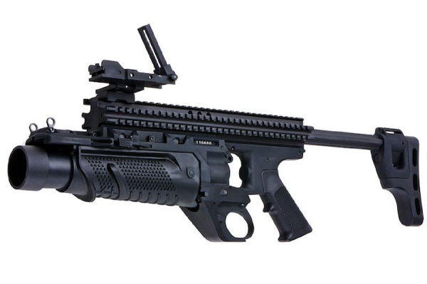 VFC MK13 MOD0 BLACK Enhanced Grenade Launcher Airsoft Bombatar (Siyah-Deluxe Version)
