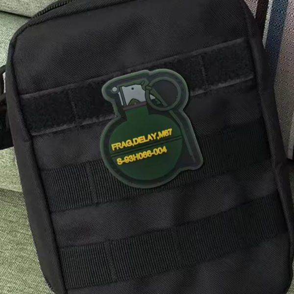 DA 3D PVC Patch GRENADE FOSFORLU El Bombası  DA-NAS-16