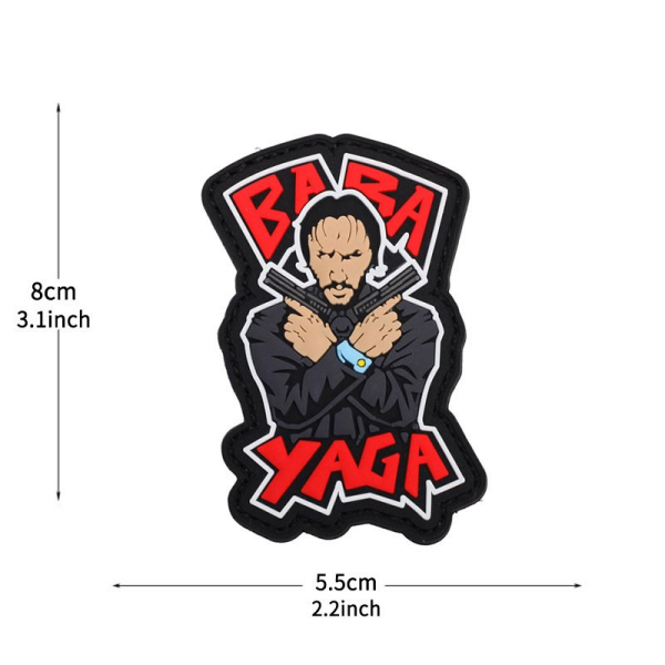 DA 3D PVC Patch Baba Yaga John Wick DA-NAS-87