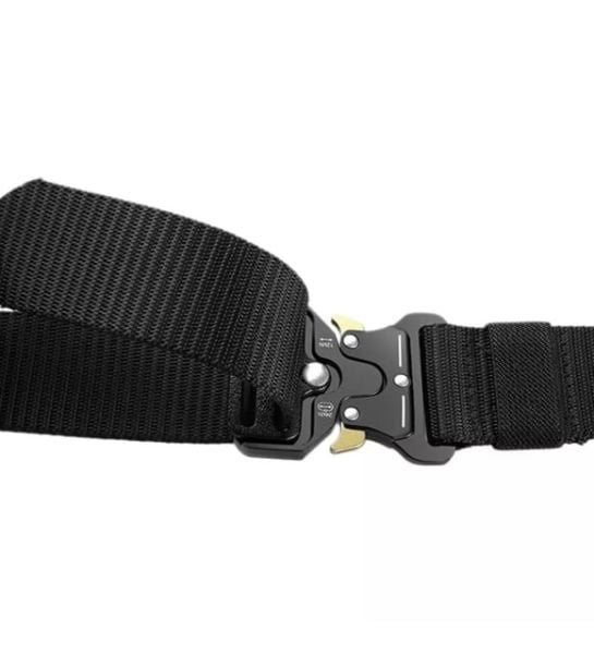 SS İthal Metal Tokalı Taktik Kobra Kemer - Outdoor Palaska Kemer - Siyah
