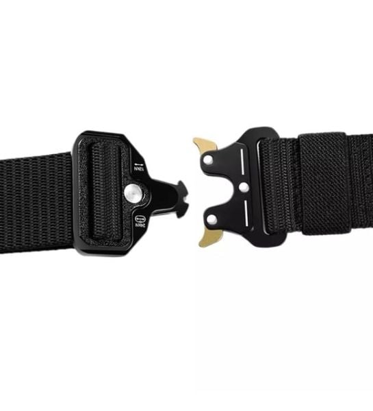 SS İthal Metal Tokalı Taktik Kobra Kemer - Outdoor Palaska Kemer - Siyah