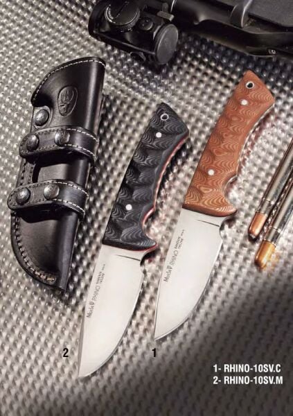 Muela RHINO-10SV.M Rhino Serisi Siyah Micarta Bıçak