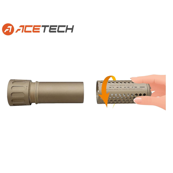 ACETECH PREDATOR MKII TAN QD + BRIGHTER R Tabanca ve  Tufek Adaptor SET ÇÖL RENGİ