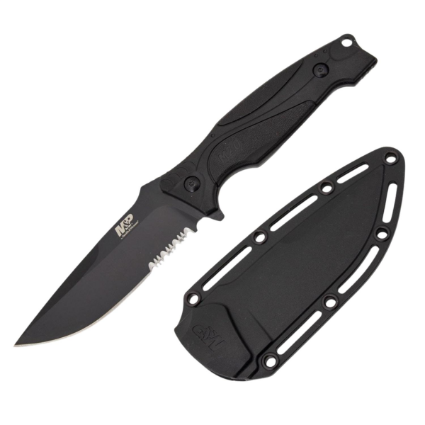 Smith Wesson® M&P M2.0 Shield Clip Point Black Oxide Fixed Blade Taktik Bıçak