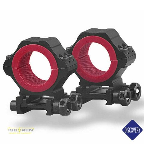 Discovery 21mm Pikatini Ray için Yüksek Profil 25.4mm/30mm/34mm Adaptörlü Dürbün Ayağı 180203