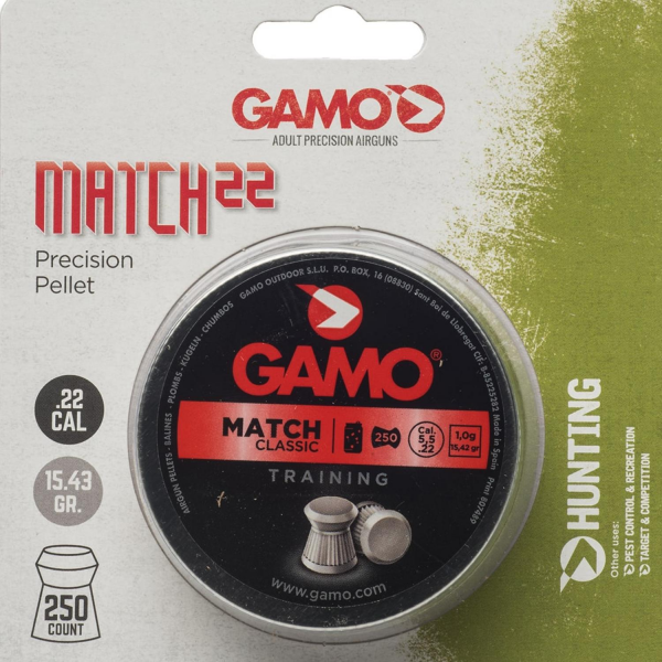 GAMO MATCH CLASSIC HAVALI SAÇMA  250’li 5.5mm 15.42gr