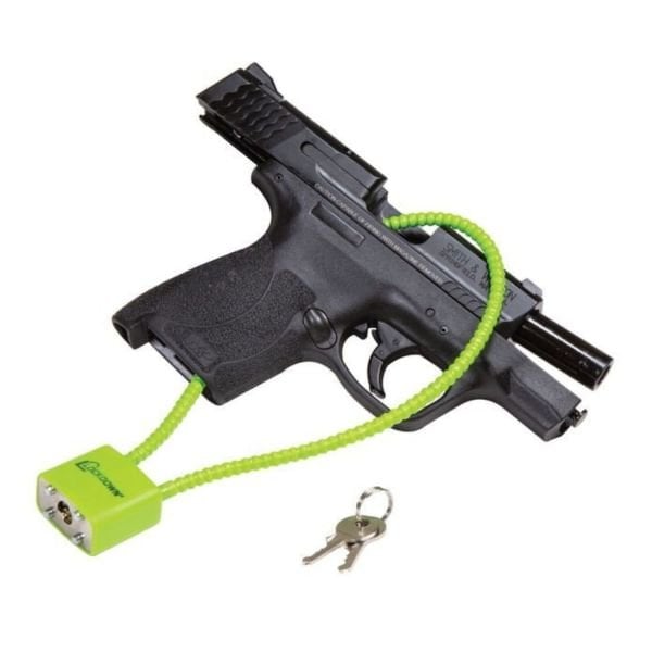 LockDown Tabanca Tüfek için 38cm KABLO KİLİT 15'' CABLELOCK Anahtarlı