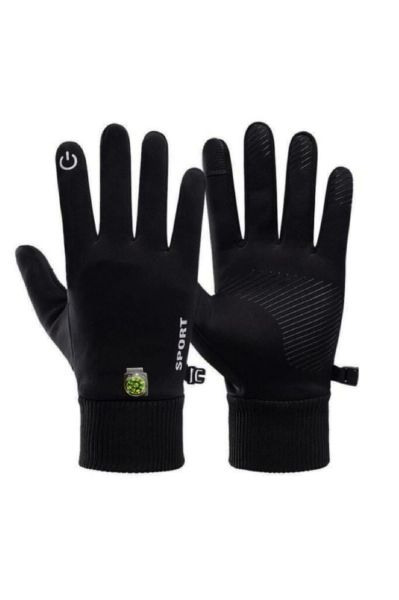 SS Uzun Parmaklı Dokunmatik Parmak Özellikli Pusula ve Termometreli Eldiven