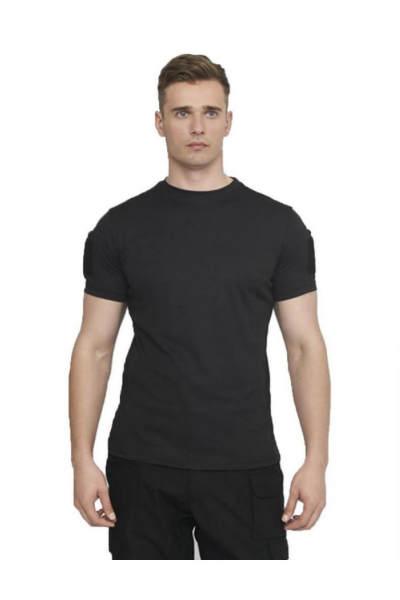 Single Sword SS Yakasız Kısa Kol Tişört – LACOS Kumaş Siyah