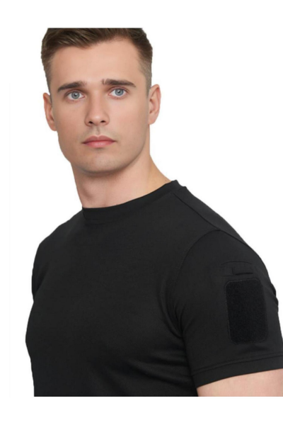 Single Sword SS Yakasız Kısa Kol Tişört – LACOS Kumaş Siyah