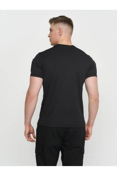 Single Sword SS Yakasız Kısa Kol Tişört – LACOS Kumaş Siyah