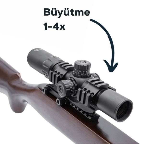 VECTOR OPTICS Mustang GENII 1-4x30 SFP Tüfek Dürbünü