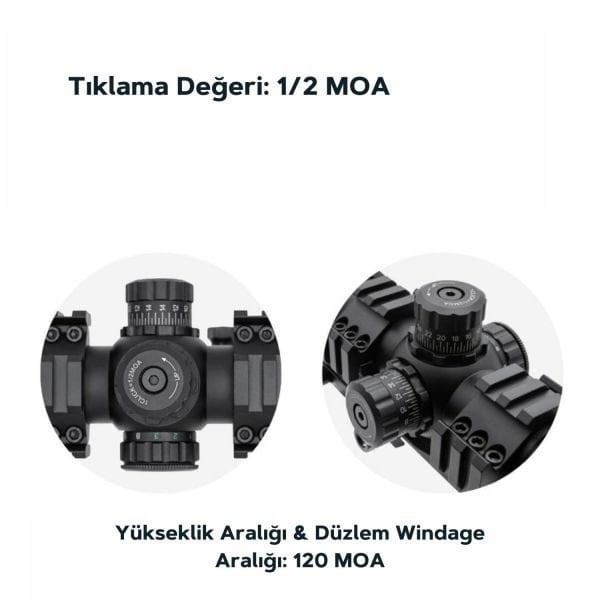 VECTOR OPTICS Mustang GENII 1-4x30 SFP Tüfek Dürbünü