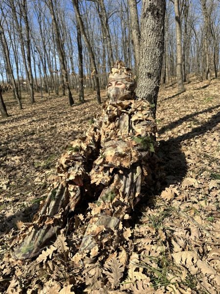 KMCS Ghillie Suit 4.1 3D Yaprak Kamuflaj Takımı Renk Seçenekli Woodland Floor - X-Large