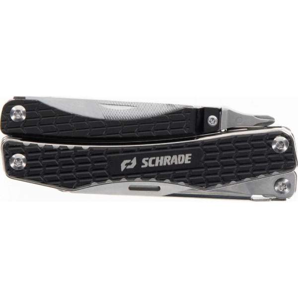 Schrade Clench Çok Amaçlı El Aracı – 9 Fonksiyonlu Paslanmaz Katlanır Multitool (1182532)