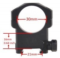 30mm dürbün için Picattiny Ray Ayağı - ORTA