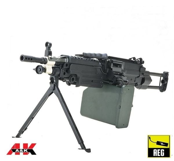 FN Lisanslı M249 PARA FULLMELTAL SIYAH Airsoft Makinalı AEG